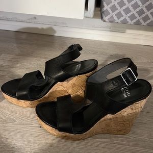 Stuart Weitzman black wedges